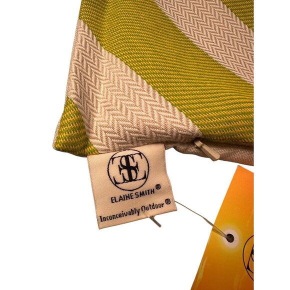 Elaine Smith Pillowcase Inconceivable Outdoor Stripped Geometric Decorative - Picture 2 of 11